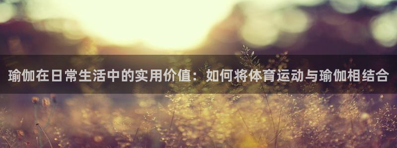vsport体育官网下载平台注册要钱吗：瑜伽在日常生